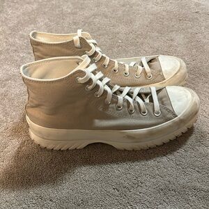 Converse, size 12.5 in women and tan